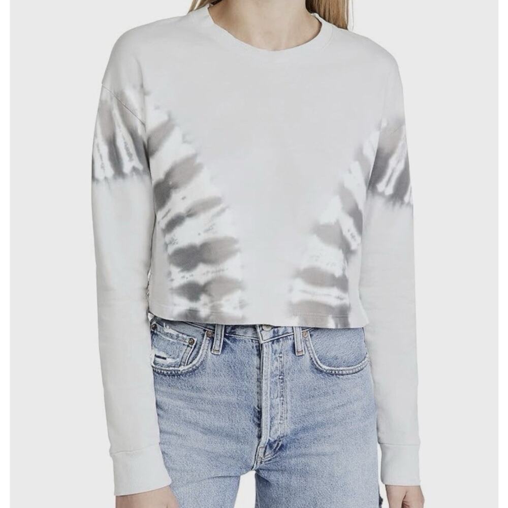 Beyond Yoga Weekend Boxy Cropped Pullover Tie Dye Sweatshirt M Made in USA